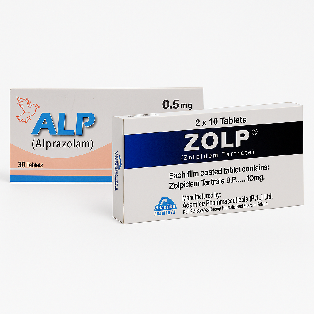 Buy Alp 0.5mg & Zolp 10mg Tablets Online in Pakistan