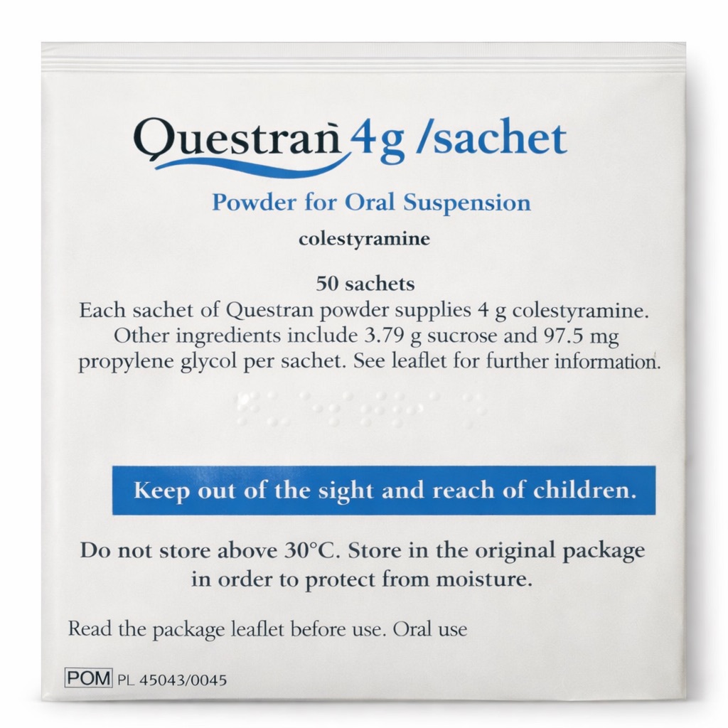 questran 4g/sachet powder