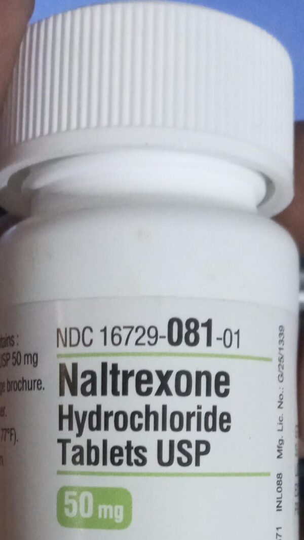 Naltrexone hydrochloride 50 mg tablet